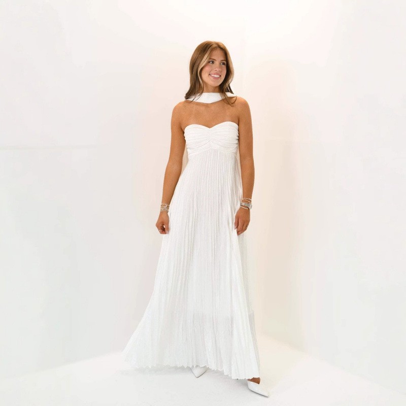 Maxi Dress Halter - 웨딩 게스트 드레스 우아한 파티 프롬