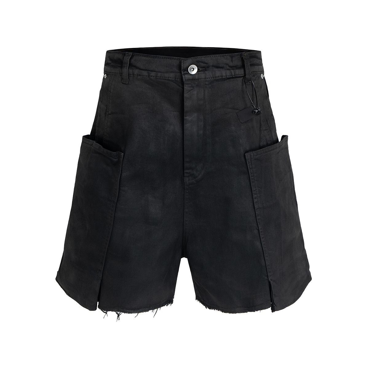 Shorts Denim Frayed - 스트리트웨어 신상 여름 브러시 왁스 코팅
