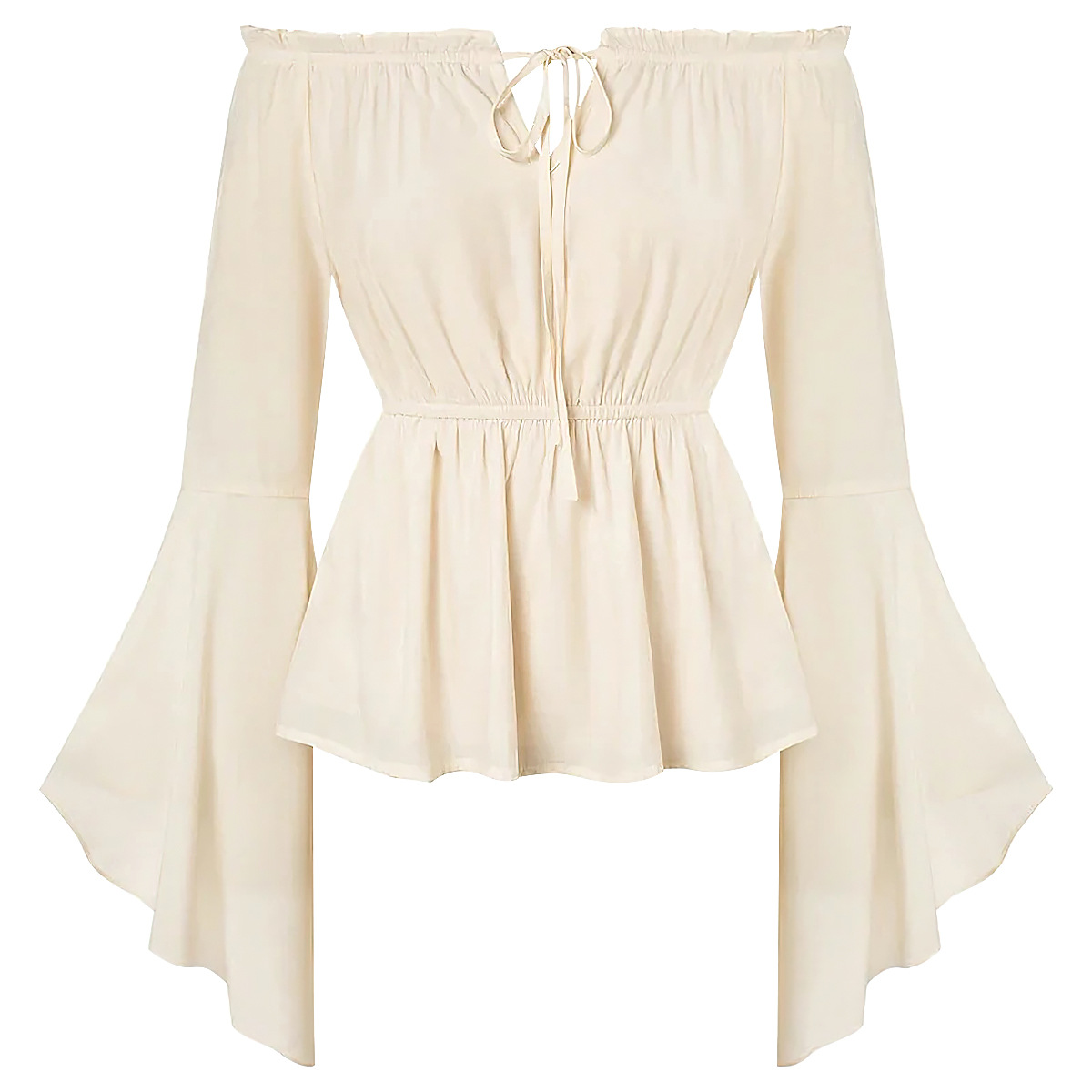 오프숄더 중세풍 의상 블라우스 여성 르네상스 플레어 슬 - Blouse Off Shoulder 리뷰 및 가격