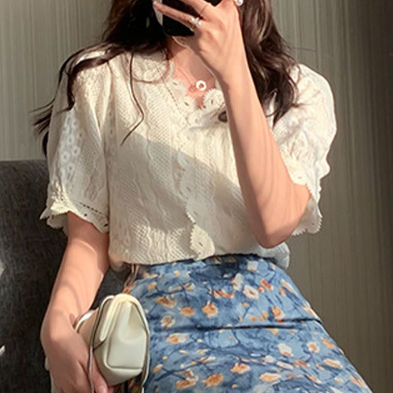 여성 여름 투피스 세트 레이스 탑과 플로럴 미디 스커트 - Midi Skirt Floral 리뷰 및 가격