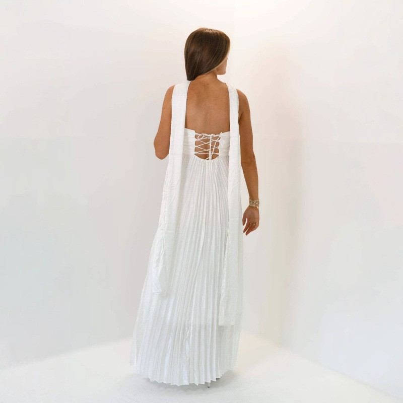 웨딩 게스트 드레스 우아한 파티 프롬 롱 드레스 V넥  - Maxi Dress Halter 리뷰 및 가격