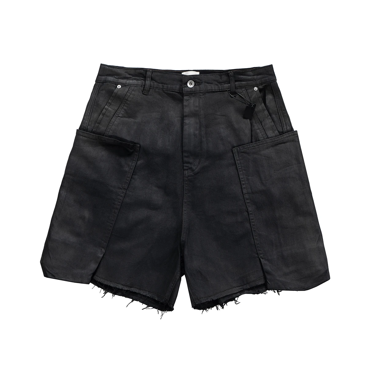 스트리트웨어 신상 여름 브러시 왁스 코팅 데님 반바지  - Shorts Denim Frayed 리뷰 및 가격